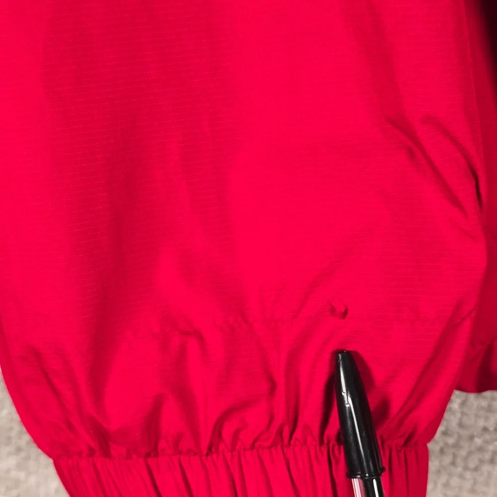 Vintage Adidas Nebraska Huskers Basketball Pullover Windbreaker Mens L Red 00s